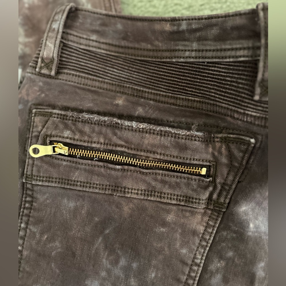 Rock Revival Moto Daviday Distressed Jeans size 36x32 - Picture 9 of 14